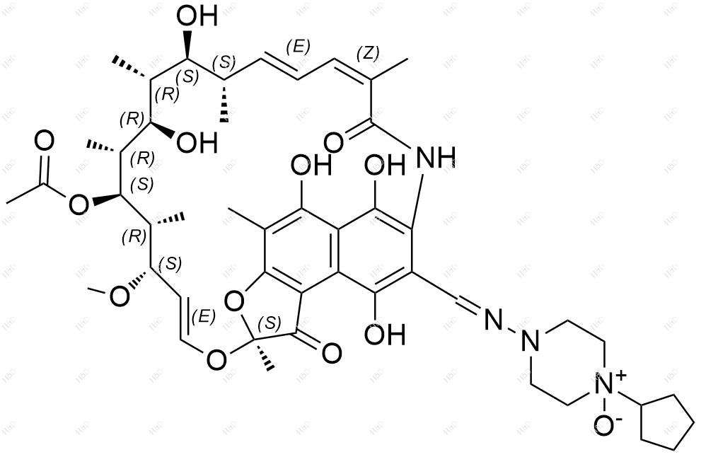 利福喷丁杂质2化学结构式