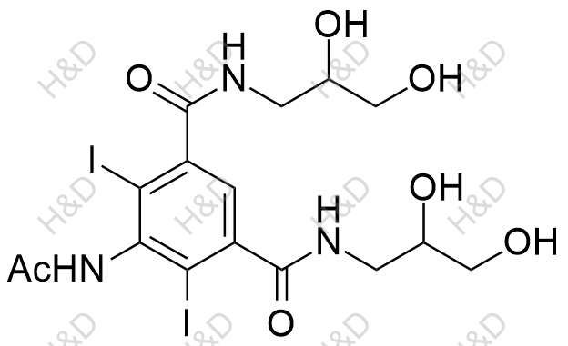 碘海醇EP杂质G(Mixture of Isomers) (异构体混合物)结构式