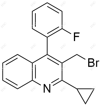 匹伐他汀母核邻氟苄溴结构式
