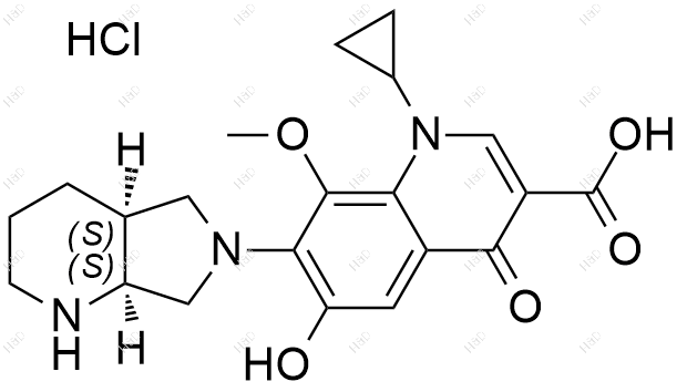 莫西沙星杂质28(盐酸盐）结构式