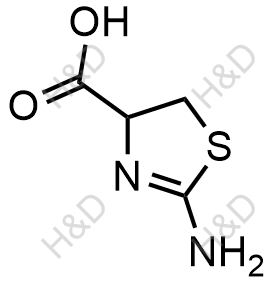 2-氨基-2-噻唑啉-4-羧酸结构式