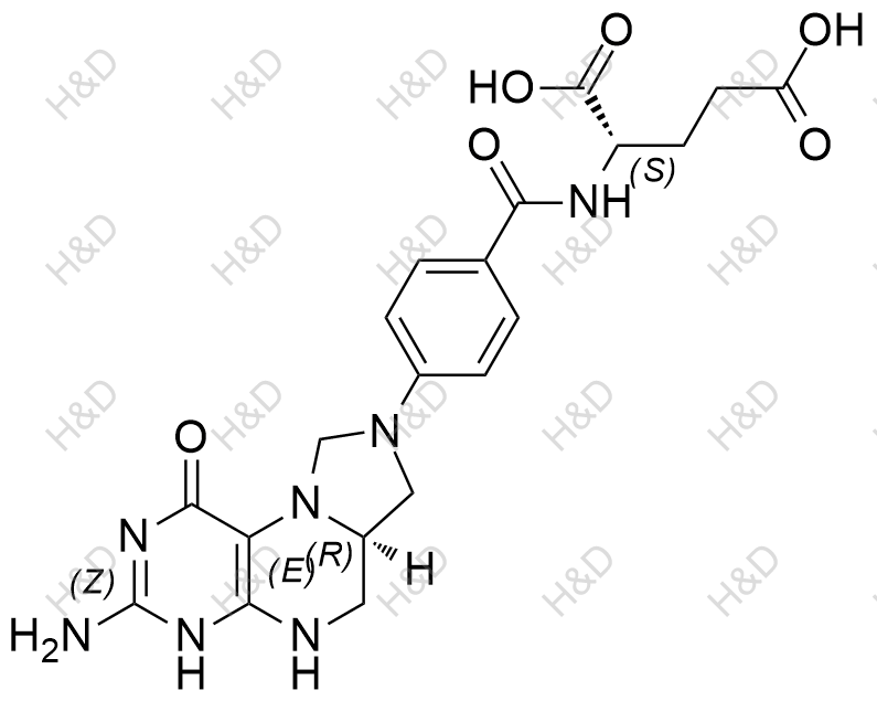 左亚叶酸钙EP杂质I化学结构式