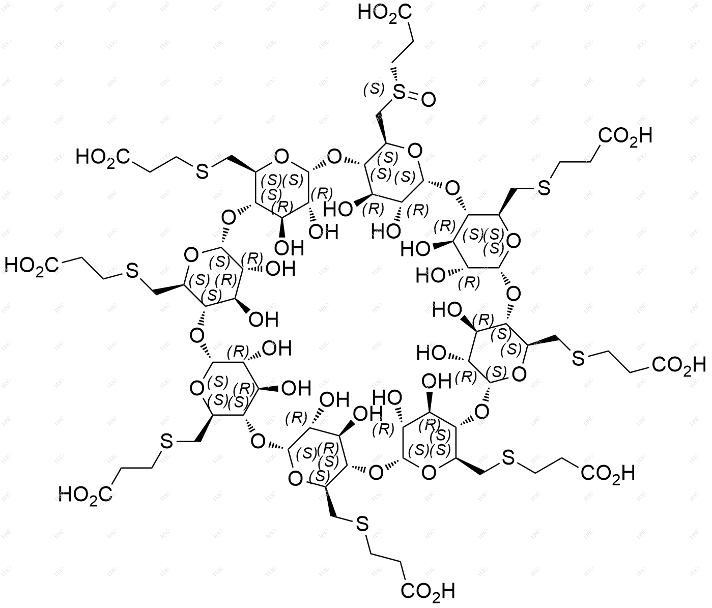舒更葡糖钠Org198958-2杂质结构式