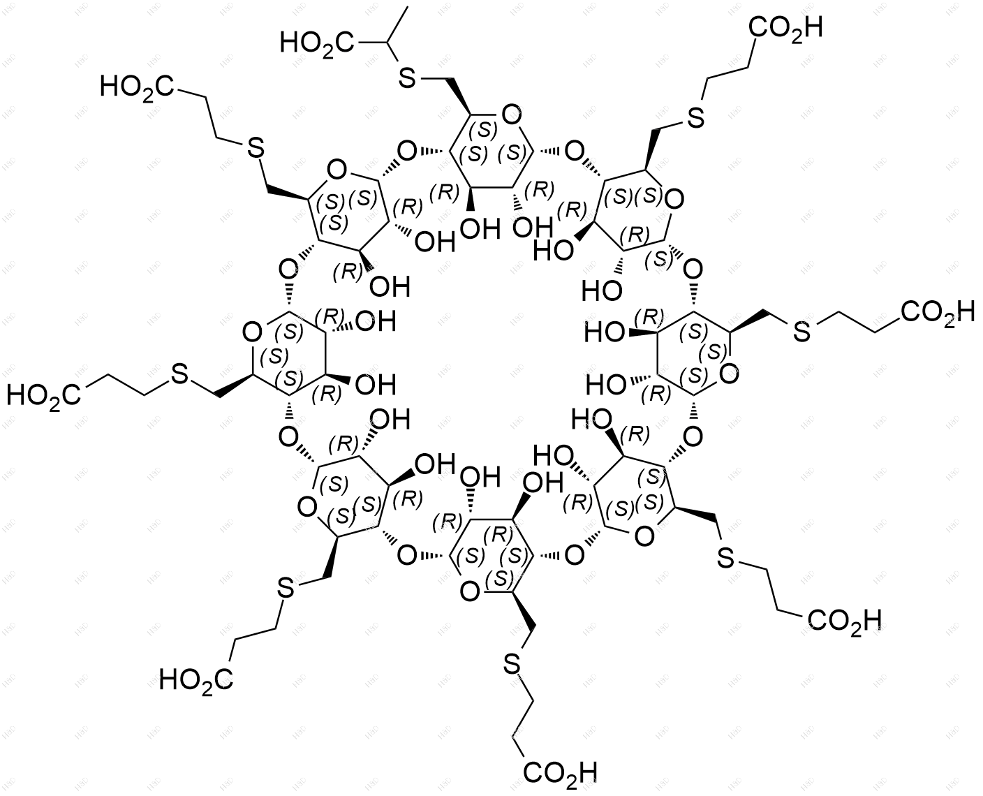 舒更葡糖钠Org238832-1杂质结构式
