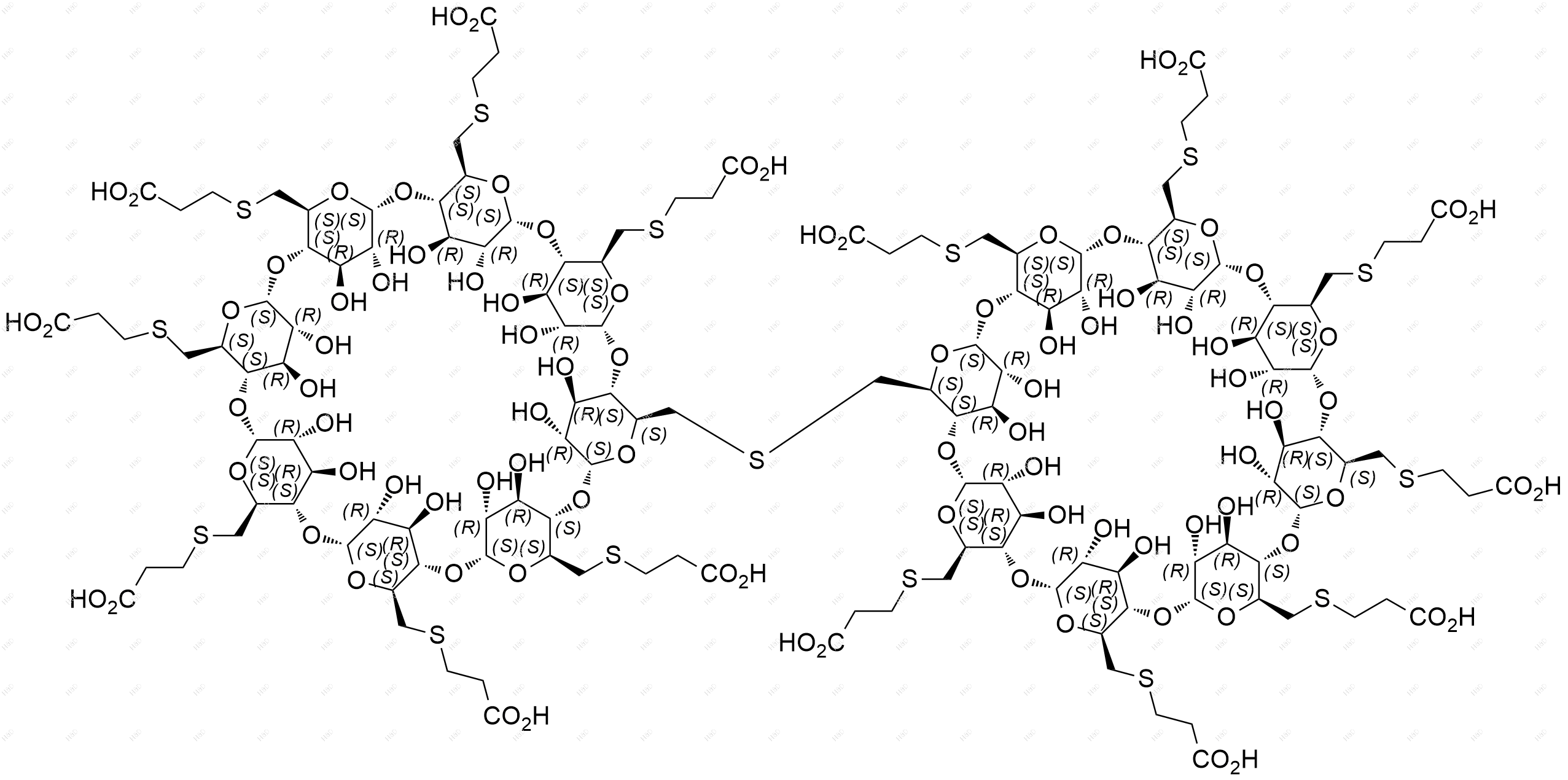 舒更葡糖钠Org199129-1杂质结构式