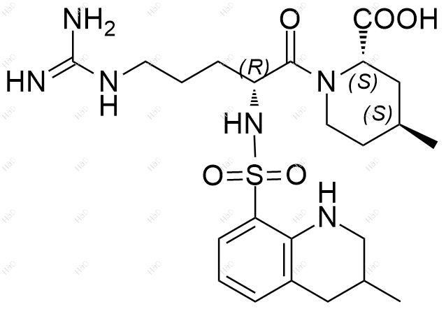 阿加曲班(D,2S,4S)-异构体结构式