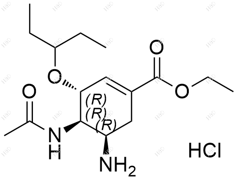 (3R,4R,5R)-奥司他韦结构式
