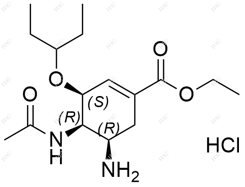 (3S,4R,5R)-奥司他韦结构式