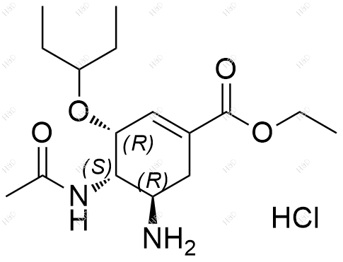 (3R,4S,5R)-奥司他韦结构式