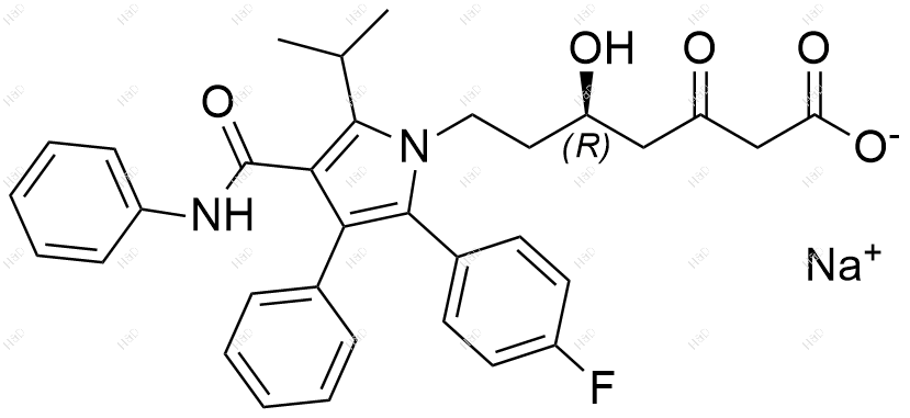 阿托伐他汀杂质45（钠盐）结构式