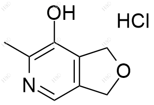 1,3-二氢-6-甲基-呋喃并(3,4-c)吡啶-7-醇结构式