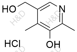 5-(羟甲基)-2,4-二甲基吡啶-3-醇结构式