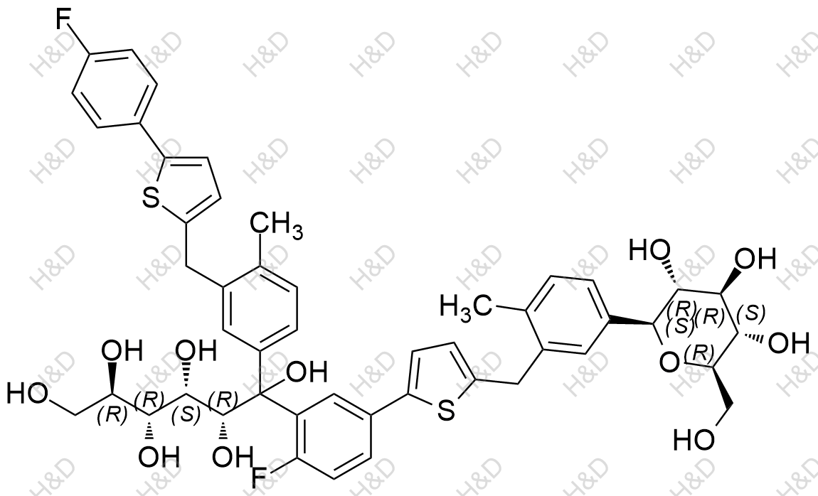 卡格列净杂质67结构式
