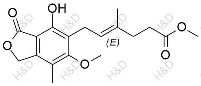 吗替麦考酚酯EP杂质E化学结构式