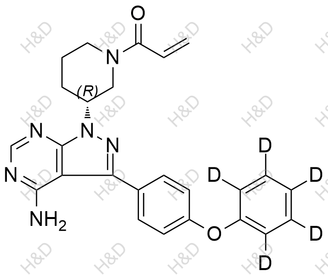 依鲁替尼-d5结构式