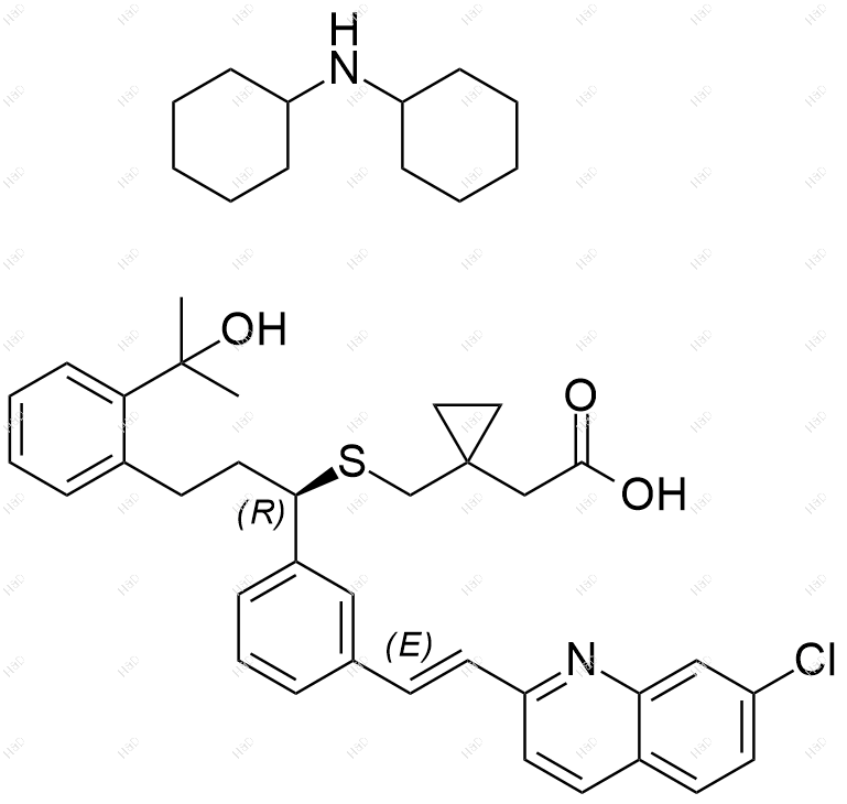 孟鲁司特二环己胺结构式