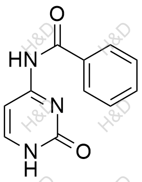 N4-苯甲酰基胞嘧啶结构式