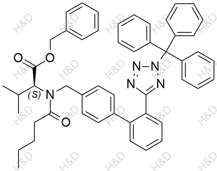缬沙坦苄酯N2-Trityl类似物化学结构式