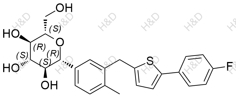 卡格列净异构体杂质1结构式