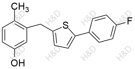 卡格列净杂质23结构式