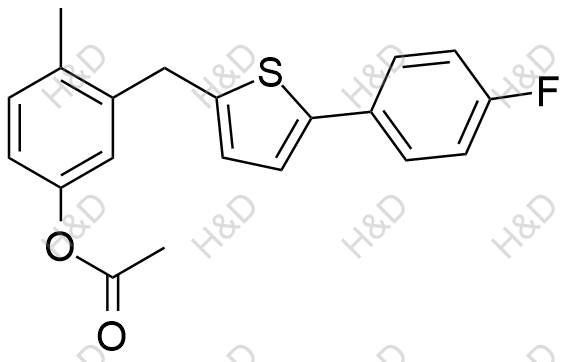 卡格列净杂质13结构式
