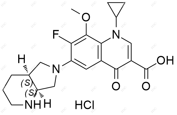 莫西沙星杂质S(盐酸盐）结构式