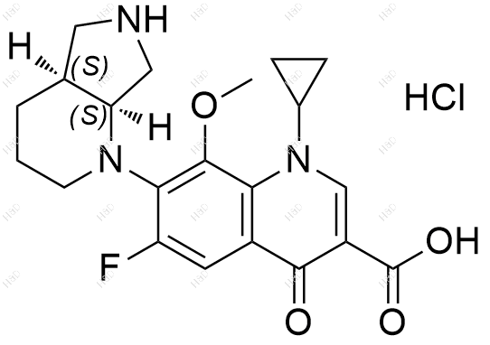 莫西沙星杂质66(盐酸盐）结构式
