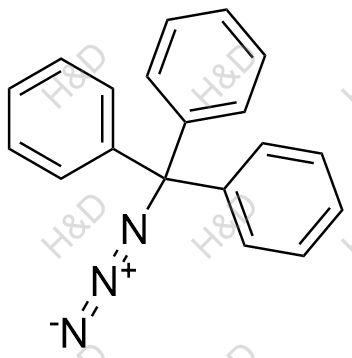 叠氮化三苯基甲烷化学结构式
