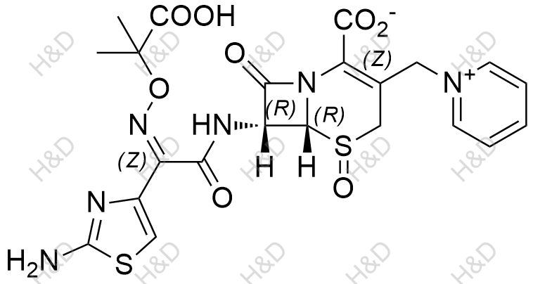 头孢他啶氧化杂质结构式